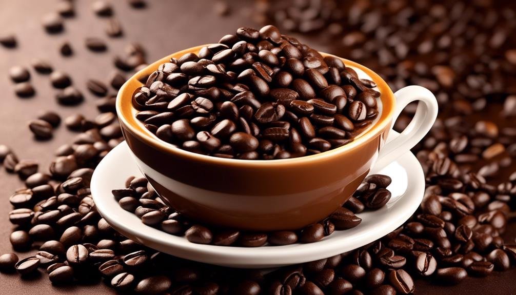 dark rich coffee beans