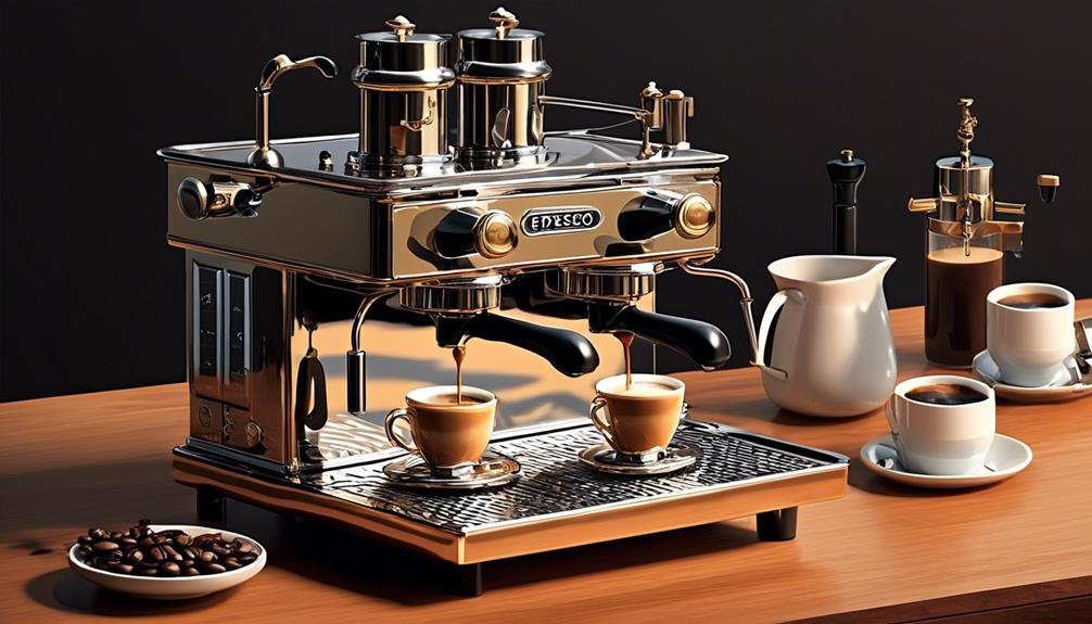 early espresso machine evolution